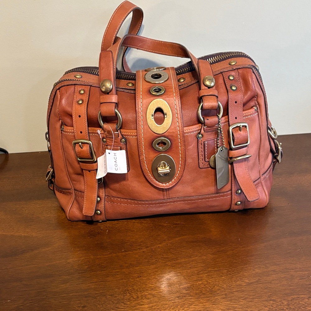 Coach 65th anniversary whiskey brown Leather bag